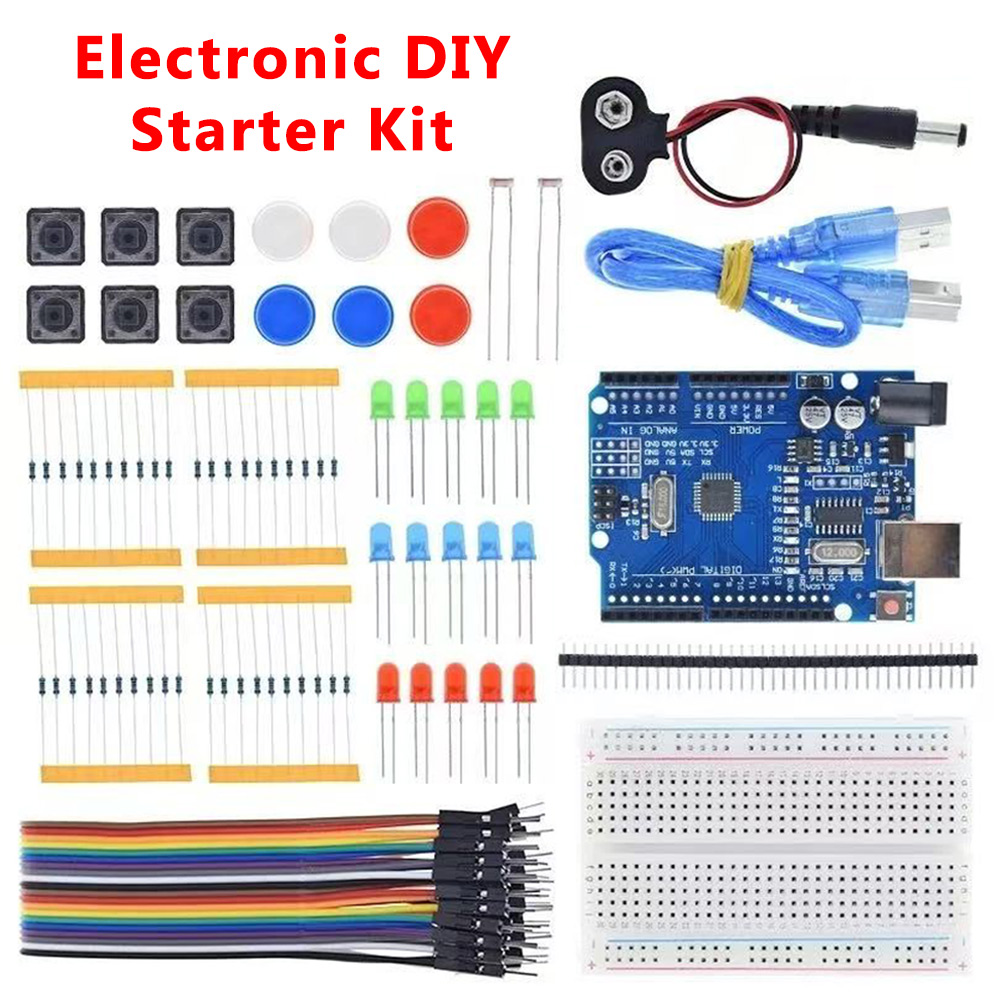 Lattepanda Sigma 32Gb - Arduino R3ボード用DIY電子工作キット - 400穴ブレッドボード、LED、ジャンパーワイヤー、学校プロジェクト用教育ラボキット